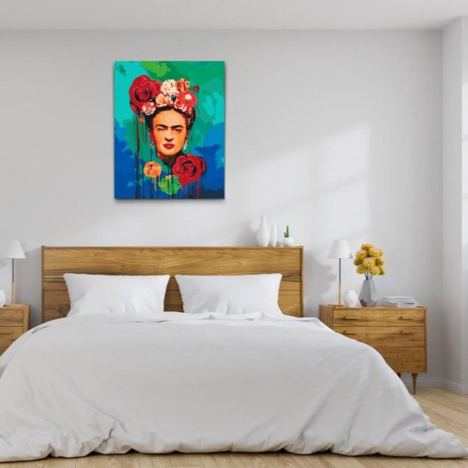 Mal Efter Tal - Frida Kahlo - Dobbelt maling og gratis fragt