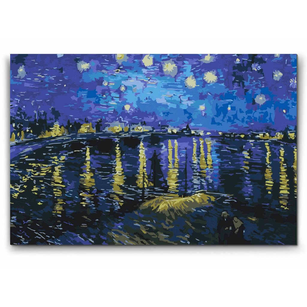 Mal efter tal - STJERNENAT OVER RHONE -Vincent van Gogh
