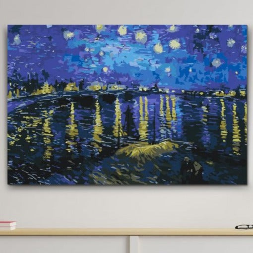 Mal efter tal - STJERNENAT OVER RHONE -Vincent van Gogh