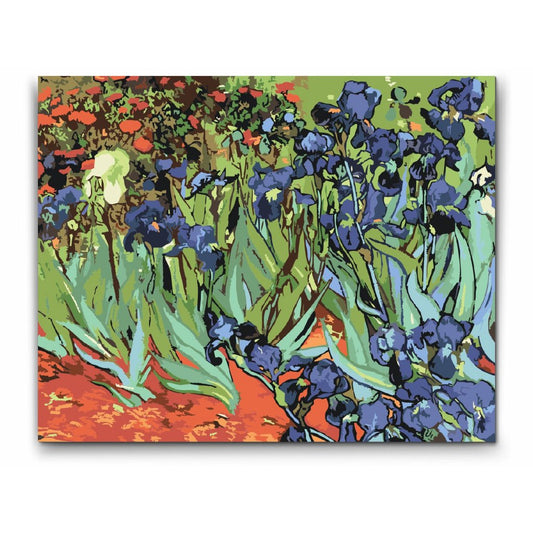 Paint by numbers - IRISER -Vincent van Gogh -  Dobbelt maling og gratis levering