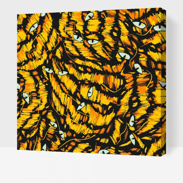 Mal Efter Tal - ABSTRAKT KAT- Paint By Numbers