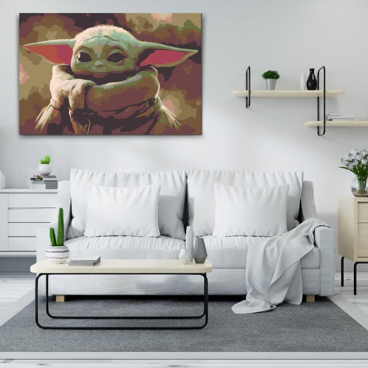Mal Efter Tal - BABY YODA- Paint By Numbers