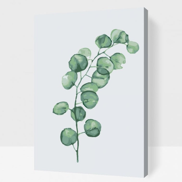 Mal Efter Tal - EUCALYPTUS - Tropisk Serie - Paint By Numbers for voksne.