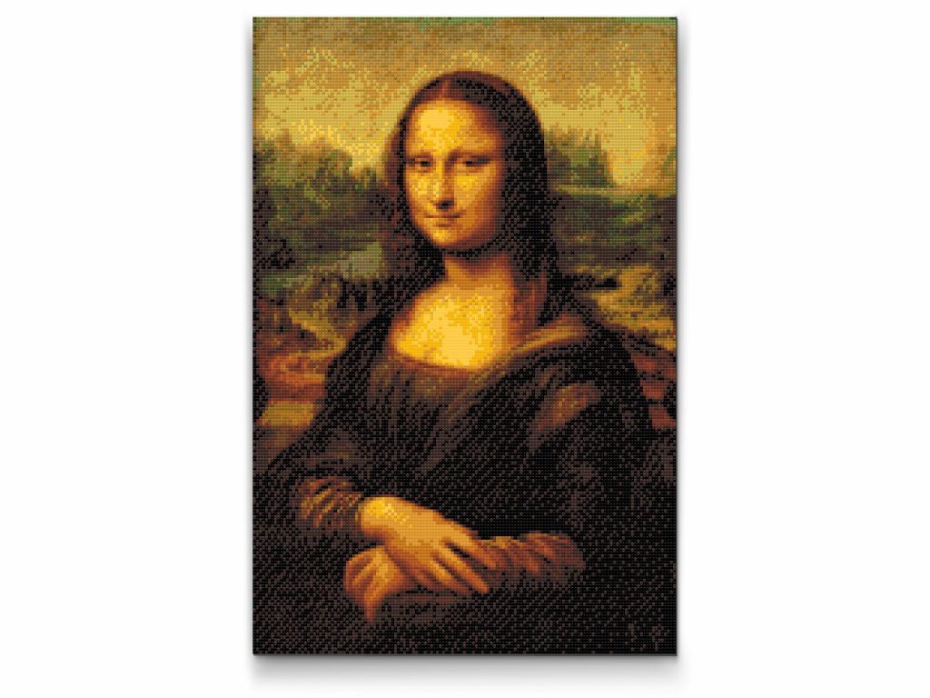 DIAMOND PAINTING MONA LISA HURTIG LEVERING - mange størrelser indrammet