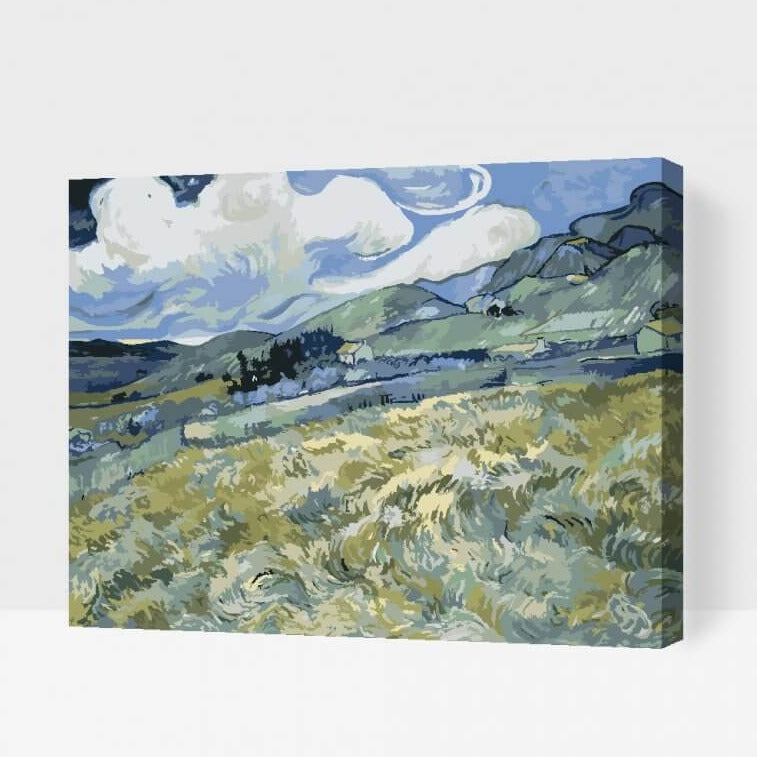 Mal Efter Tal - WHEAT FIELDS af Vincent Van Gogh- Paint By Numbers