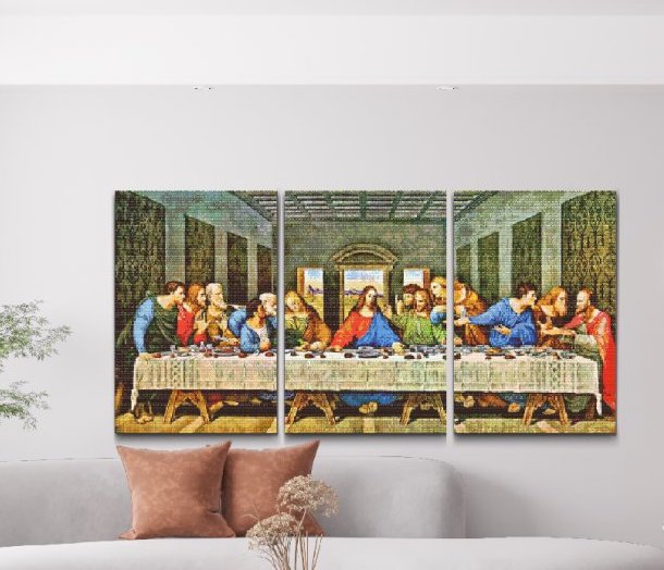 DEN SIDSTE NADVER af Leonardo da Vinci (Diamond Painting)