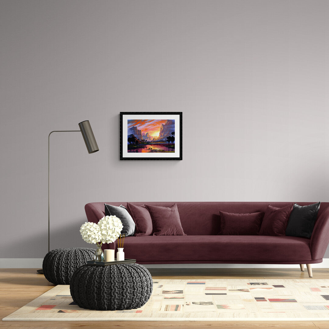 Paint by numbers - Fredfyldt solopgang