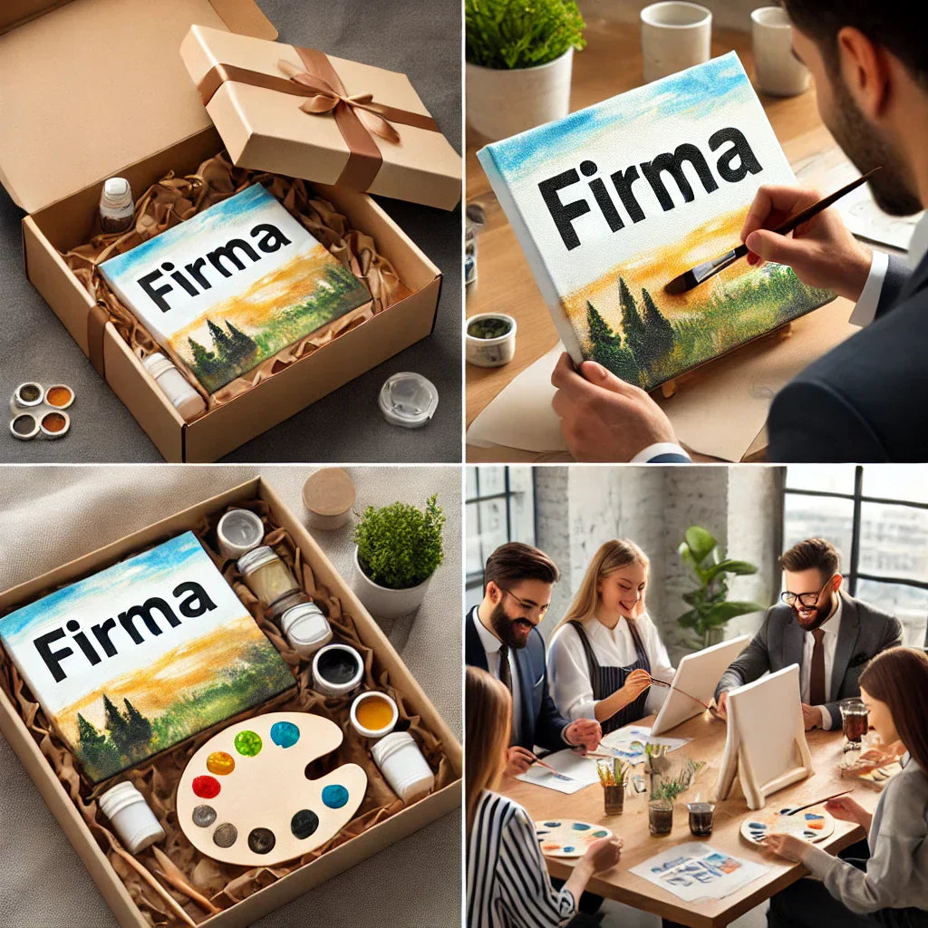 Unikke Firmagaver – Personlige Malerier med Firmaets Logo