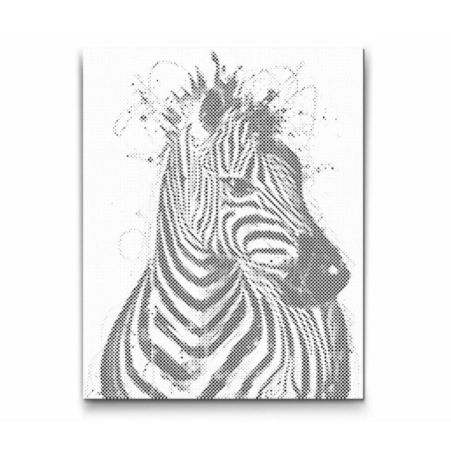 Regnbue Zebra - Prik Kunst - Tegn med Prikker -Ny afslappende hobby