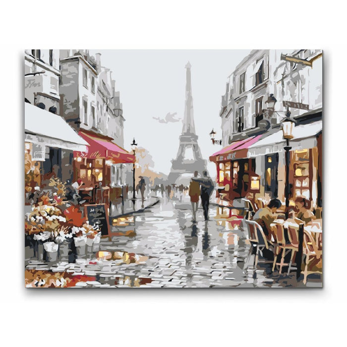 ROMANTIK I PARIS - Paint by Numbers med gratis hurtig levering