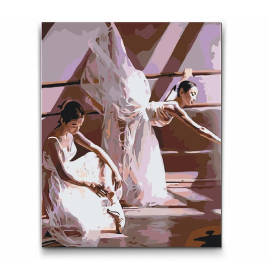 Paint By Numbers - Balletdansere - dobbelt maling og gratis levering