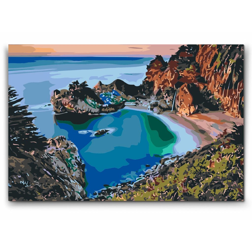 Mal Efter Tal - The beach - paint by numbers for voksne 