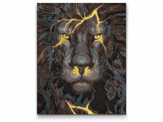 Køb diamond painting med sort løve - bedste kvalitet og pris